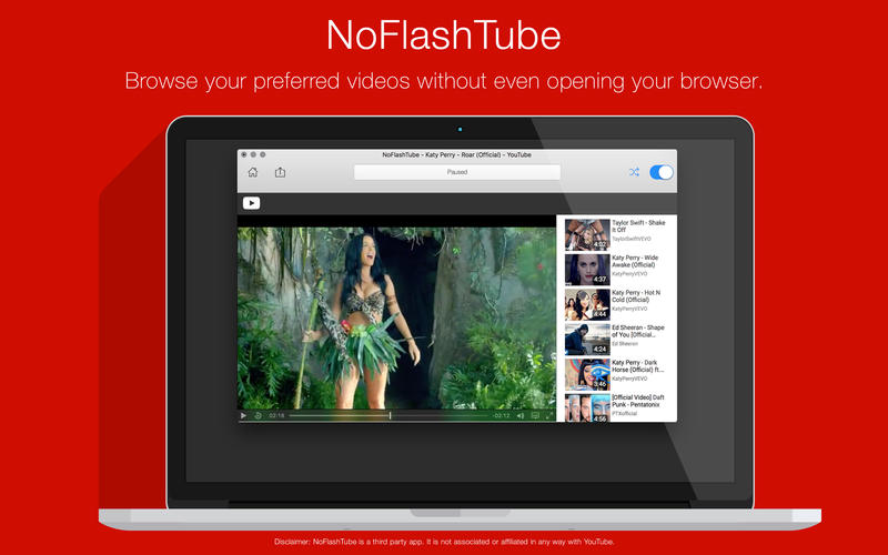 NoFlashTube - A player for YouTube 2.2.0 for Mac|Mac版下载 | 在线视频播放器软件
