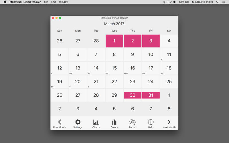 Menstrual Period Tracker and Ovulation Calendar 5.8.2 for Mac|Mac版下载 | 