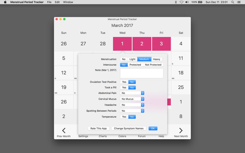 Menstrual Period Tracker and Ovulation Calendar 5.8.2 for Mac|Mac版下载 | 