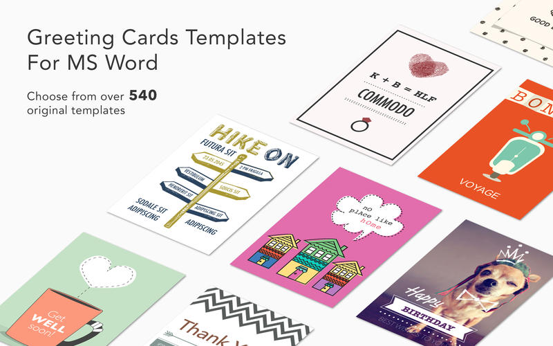 Greeting Card Expert - Templates for MS Word 2.1 for Mac|Mac版下载 |