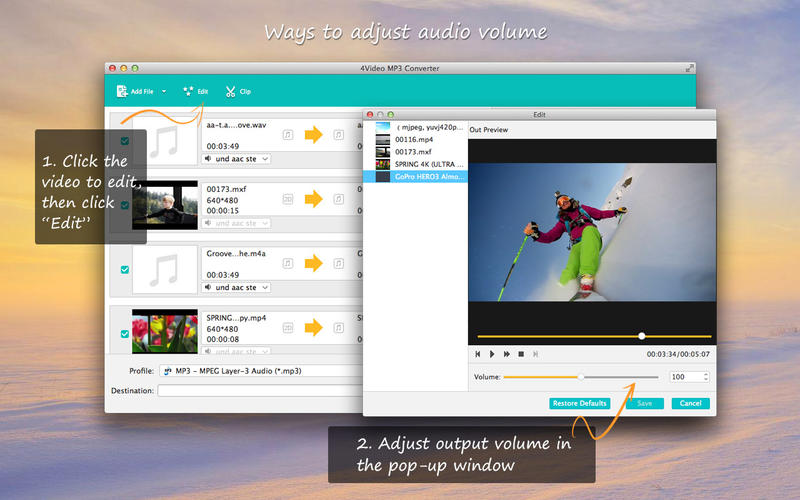 4Video MP3 Converter 5.1.33 for Mac|Mac版下载 |