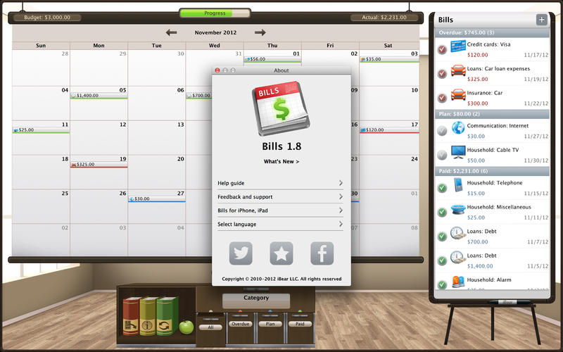 Bills 1.10.8 for Mac|Mac版下载 |