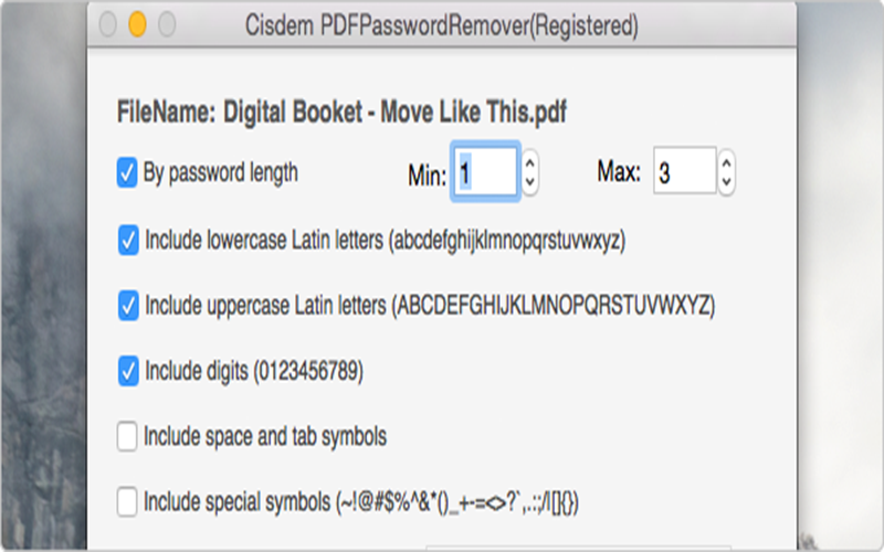 PDFPasswordRemover 3.6 for Mac|Mac版下载 |