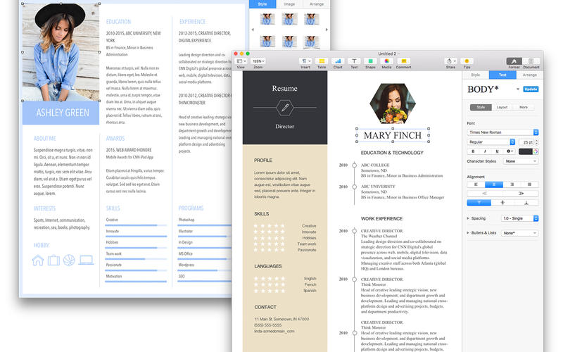 Resume Templates 1.3.0 for Mac|Mac版下载 |