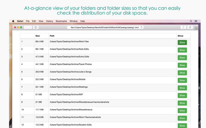 Folder Size Catalog 2.40 for Mac|Mac版下载 |