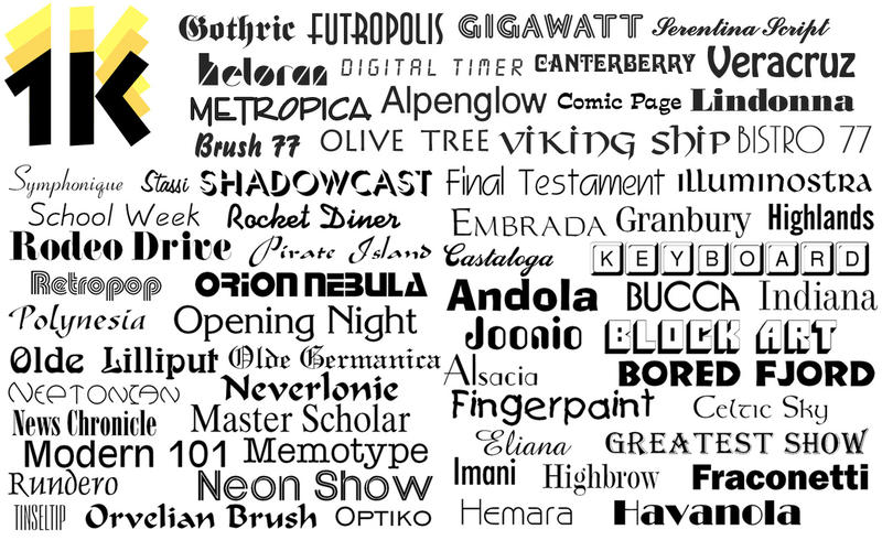 1000 OpenType Fonts 4.0 for Mac|Mac版下载 |