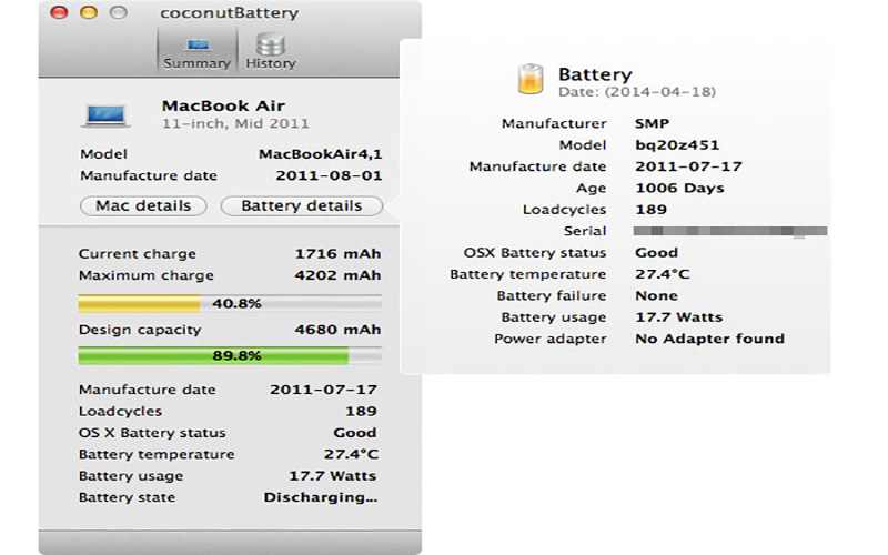 CoconutBattery 3.5 for Mac|Mac版下载 | 