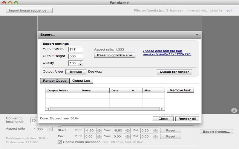 Panolapse 1.25 for Mac|Mac版下载 |