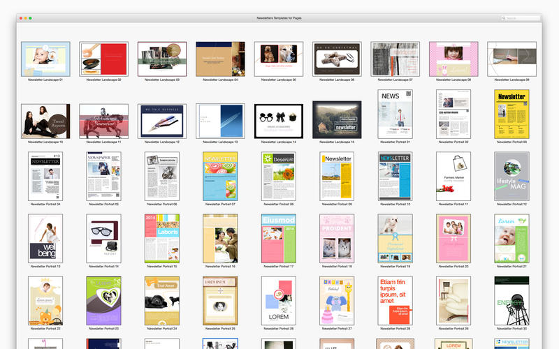 Newsletters Templates for Pages 1.1 for Mac|Mac版下载 | 