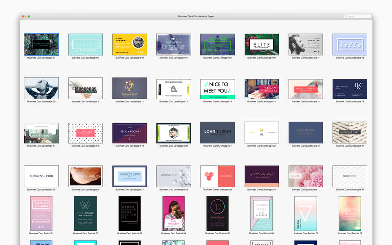 Business Cards Templates for Pages 1.2.0 for Mac|Mac版下载 |