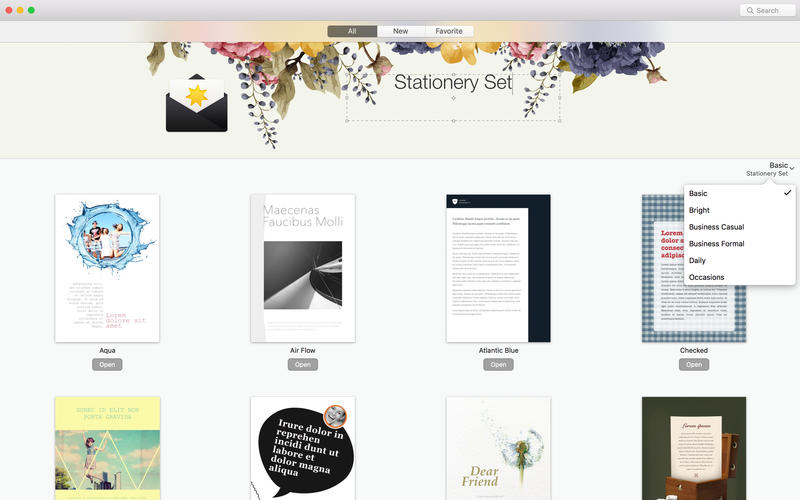 Stationery Set for Pages 4.0.3 for Mac|Mac版下载 |