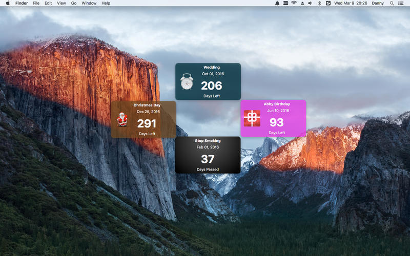 Countdown widget 6.3 for Mac|Mac版下载 |