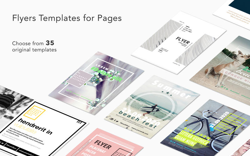 Flyers Templates for Pages 1.0 for Mac|Mac版下载 |