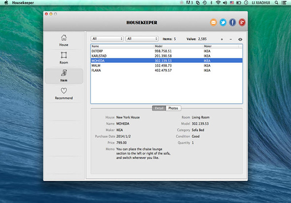 Housekeeper 1.0 for Mac|Mac版下载 |
