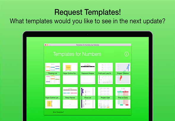 Templates for Numbers (by Nobody) 1.1 for Mac|Mac版下载 |