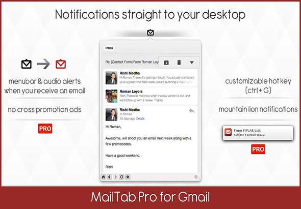 Mailtab Pro for GMail 7.7 for Mac|Mac版下载 |