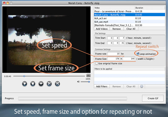 Total Video2Gif 2.1.0 for Mac|Mac版下载 |