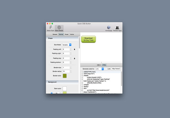 Quick CSS Button 1.5.1 for Mac|Mac版下载 |