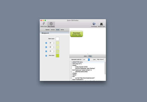 Quick CSS Button 1.5.1 for Mac|Mac版下载 |