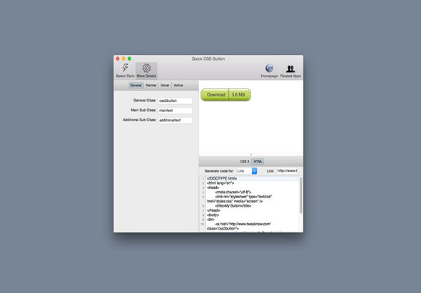 Quick CSS Button 1.5.1 for Mac|Mac版下载 |