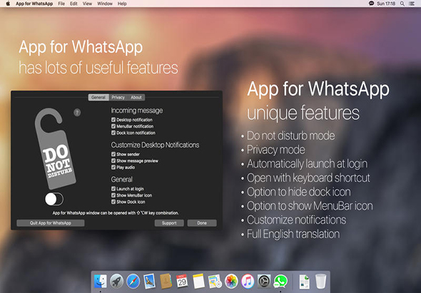App for WhatsApp 2.1.0 for Mac|Mac版下载 |
