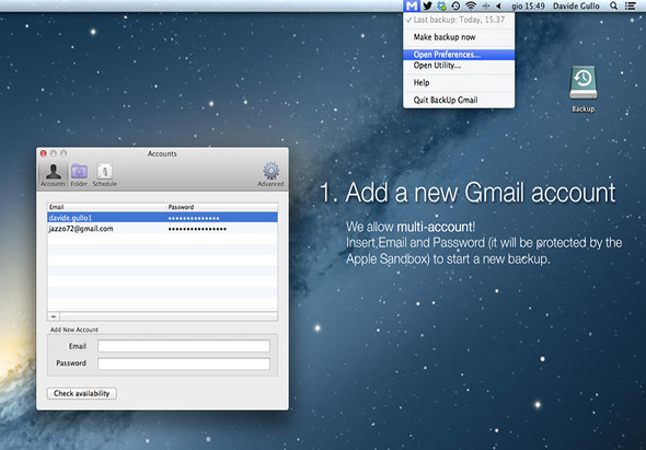 BackUp Gmail 1.9.1 for Mac|Mac版下载 |