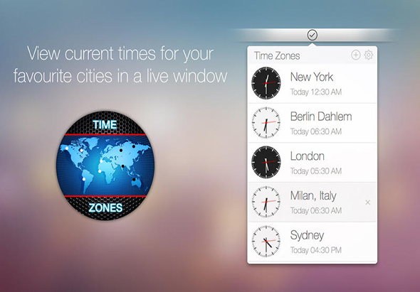 Time Zones 2.1 for Mac|Mac版下载 |