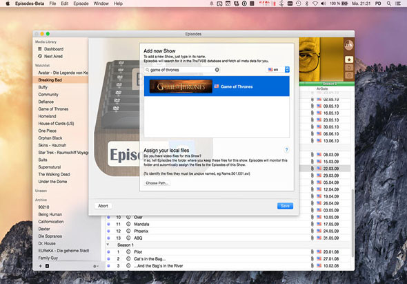 Episodes 2.1 for Mac|Mac版下载 |