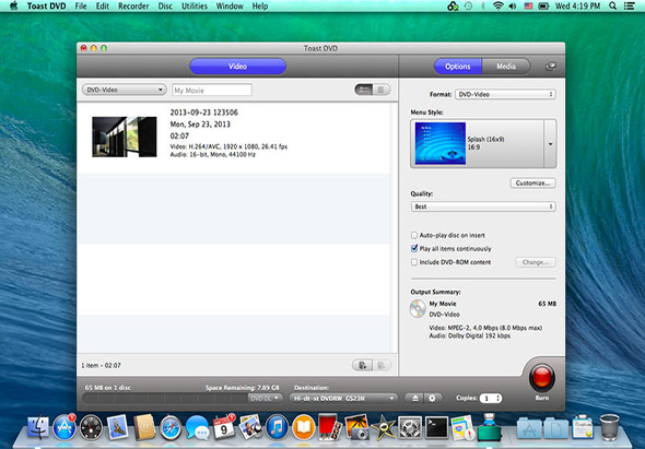 Toast DVD 2.1 for Mac|Mac版下载 |