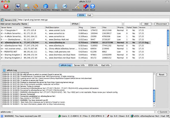 电驴客户端 aMule 2.3.1 for Mac|Mac版下载 | 下载工具