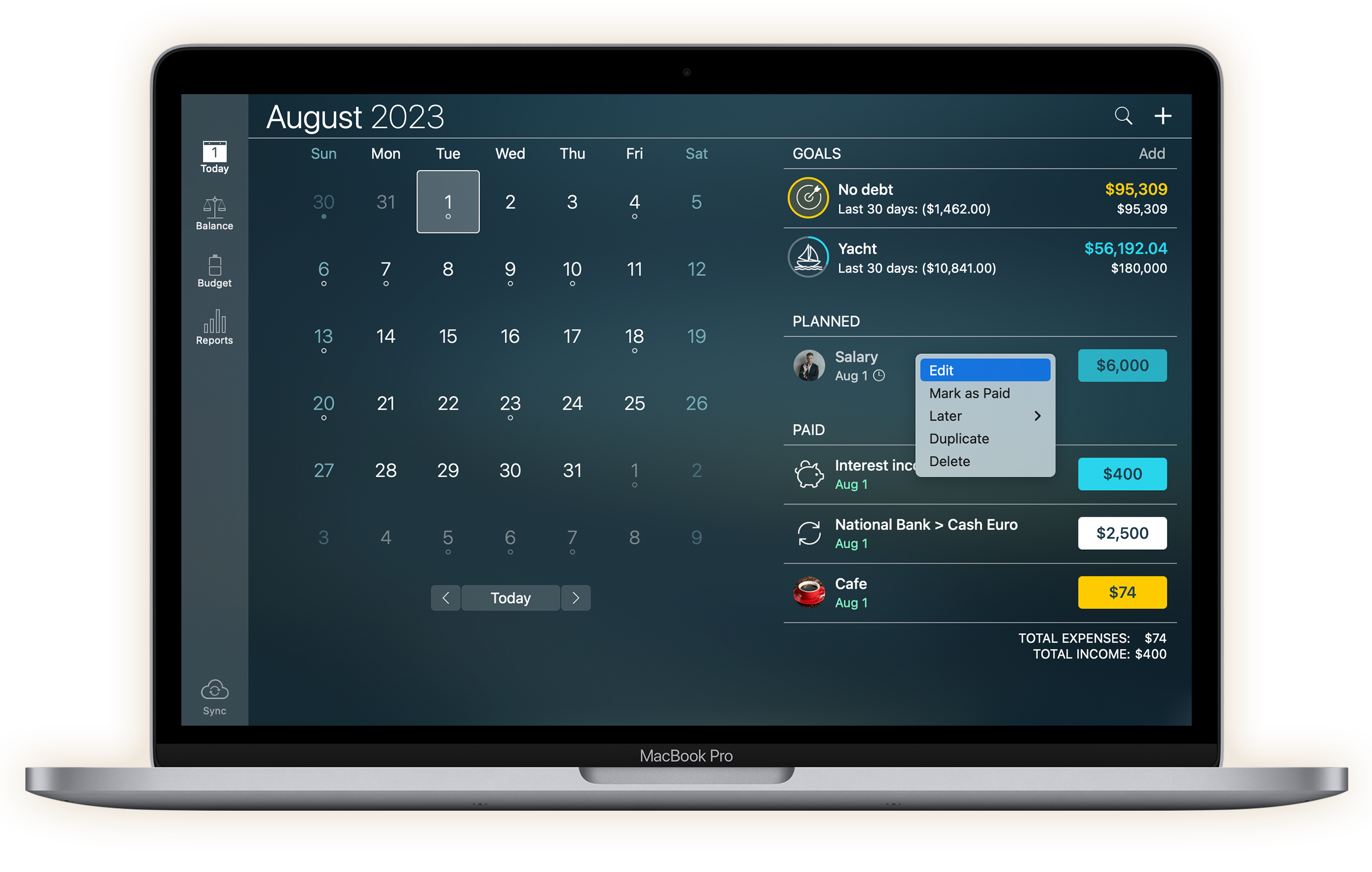 Money Pro for Mac 2.9.5 中文破解版 强大的财务记账工具