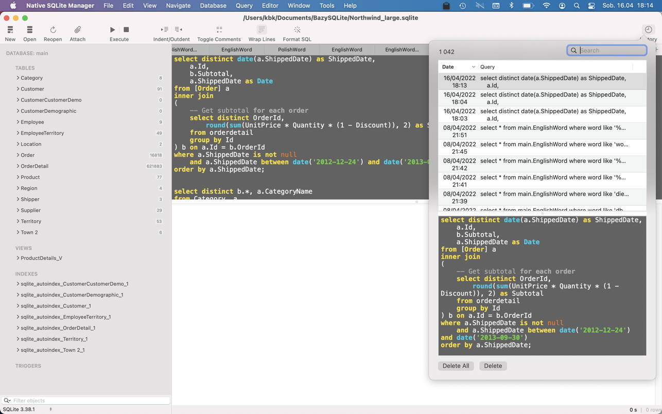 Native SQLite Manager for Mac 1.26.3 破解版 SQLite 数据库管理器