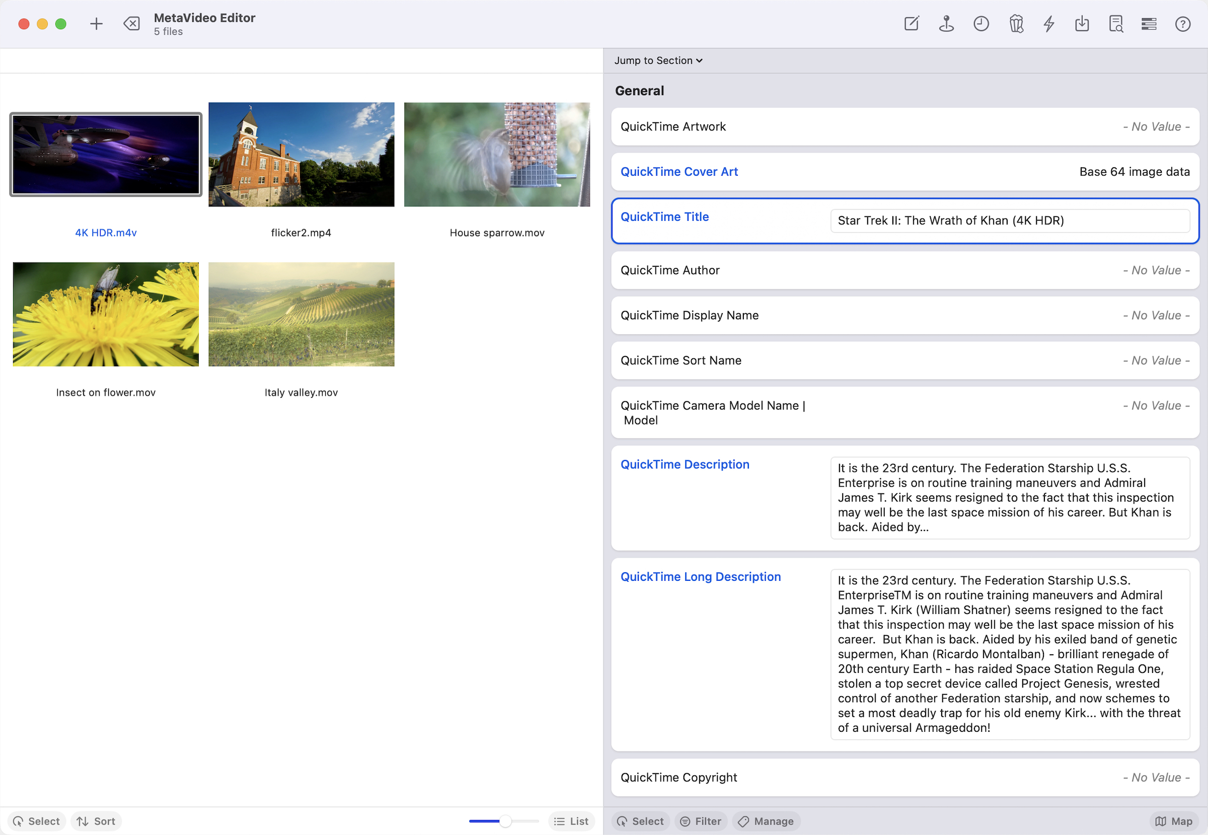 MetaVideo for Mac 1.1.1 破解版 视频元数据编辑器
