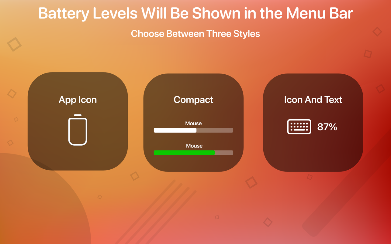Magic Battery for Mac 8.0.0 破解版 蓝牙设备电池电量显示工具
