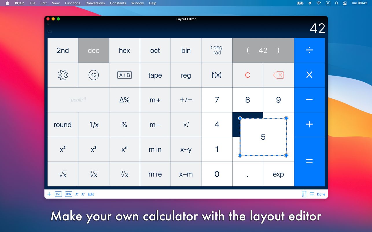 PCalc 4.10.7 Mac 破解版 Mac上强大的全功能科学计算器