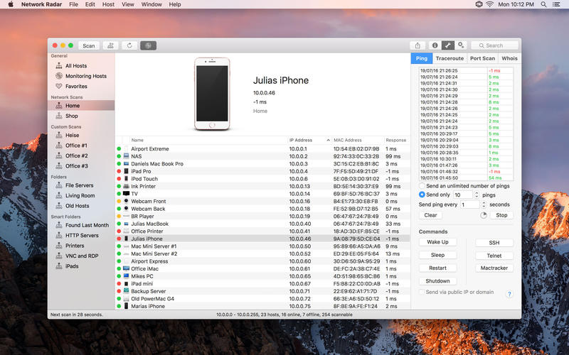 Network Radar 3.0.4 Mac 破解版 - Mac 上优秀的网络扫描和管理工具