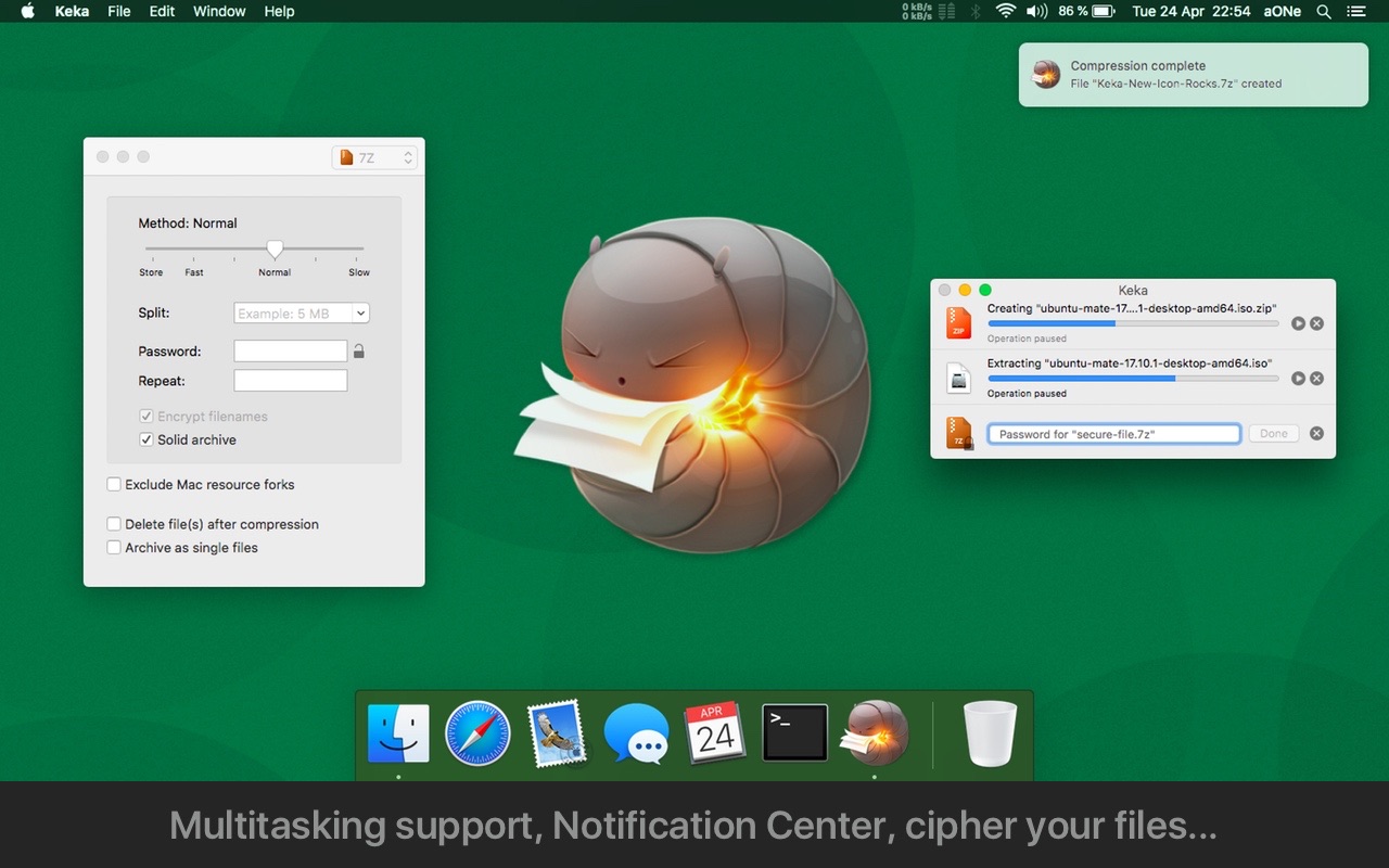 Keka 1.3.4 Mac 中文破解版 好用的压缩解压工具