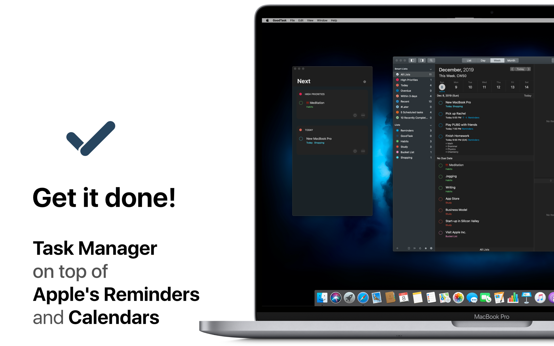 GoodTask 7.6.1 Mac 中文破解版 含日历和提醒功能的待办任务和项目管理工具