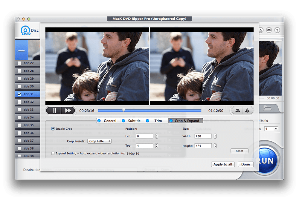 MacX DVD Ripper Pro for Mac 6.8.1 中文破解版 全能DVD格式转换器