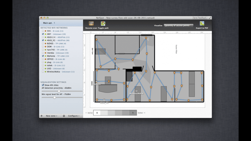 NetSpot Pro for Mac 2.16.1067 破解版 WiFi检测分析工具