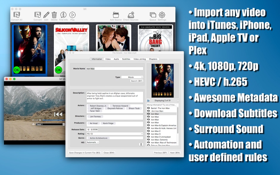 iVI 4 for Mac 4.754 破解版 优秀的视频转换和视频信息编辑应用