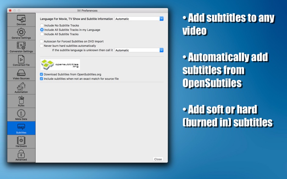 iVI 4 for Mac 4.754 破解版 优秀的视频转换和视频信息编辑应用