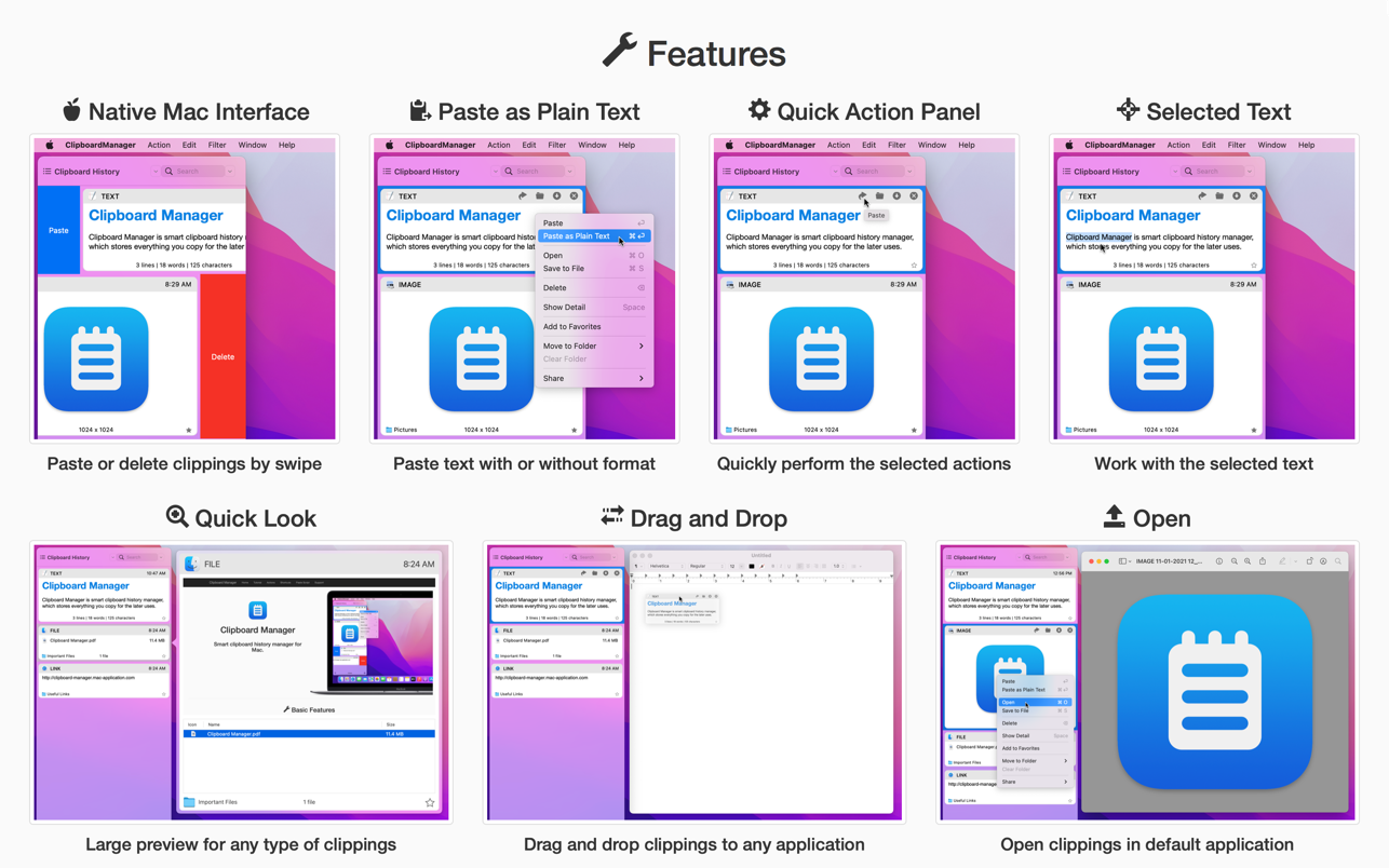 Clipboard Manager for Mac 2.4.5 破解版 多功能剪切板历史管理工具