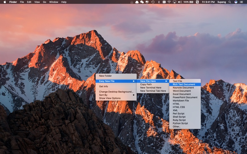 Easy New File for Mac 5.7 破解版 右键增强工具