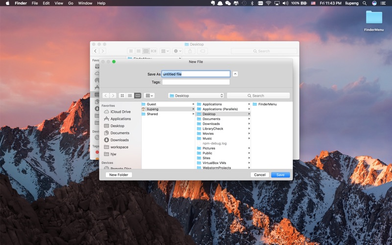 Easy New File for Mac 5.7 破解版 右键增强工具