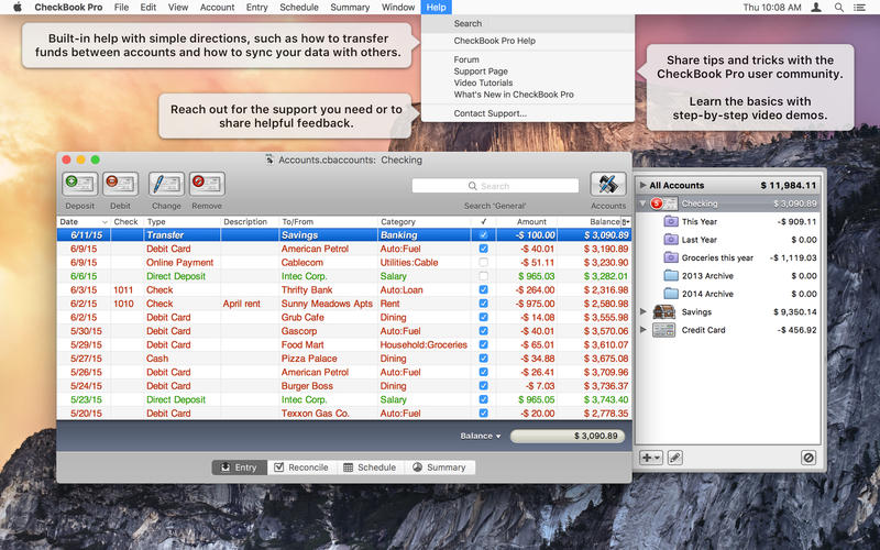 CheckBook Pro for Mac 2.7.18 破解版 个人理财管理工具