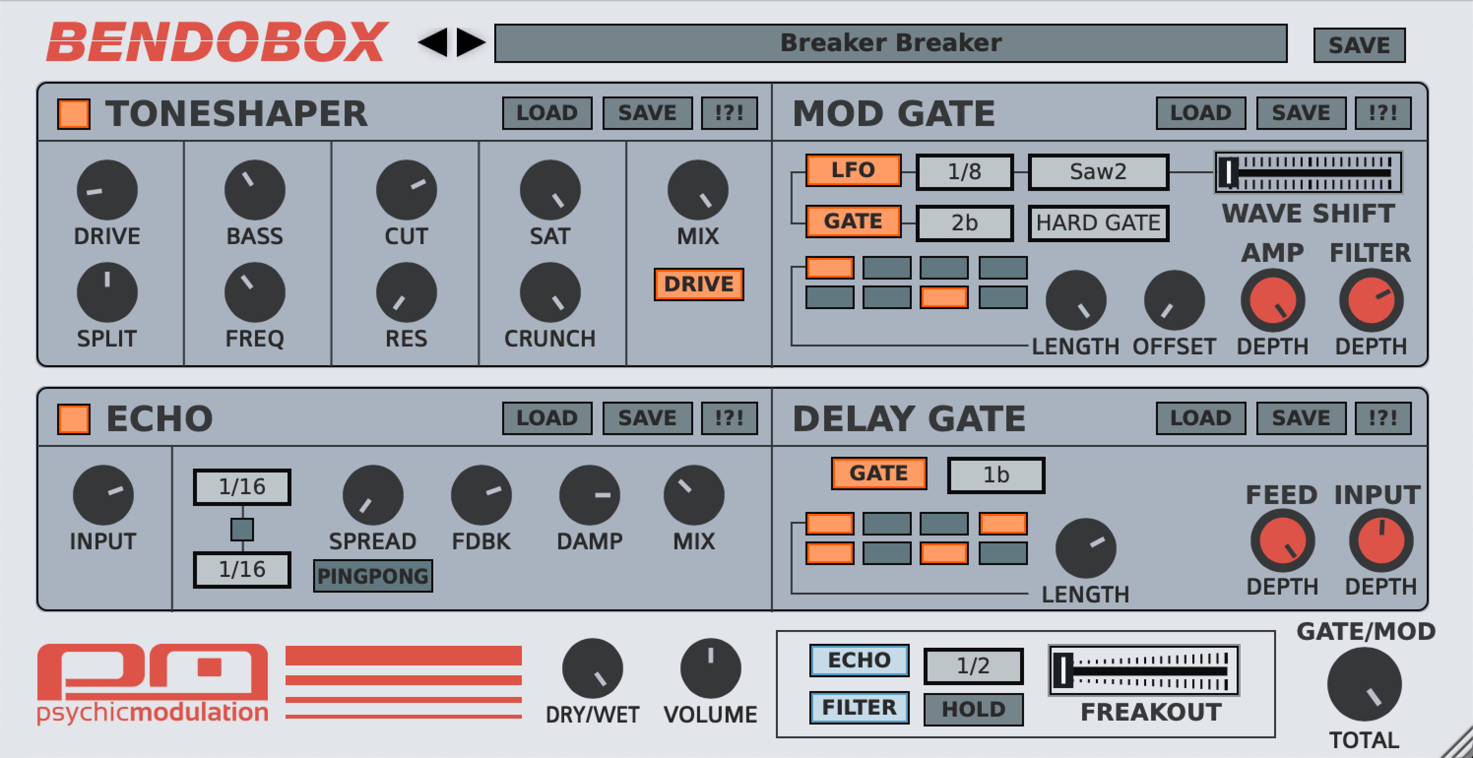 Psychic Modulation BendoBox for Mac 1.0 破解版 多重效果器 