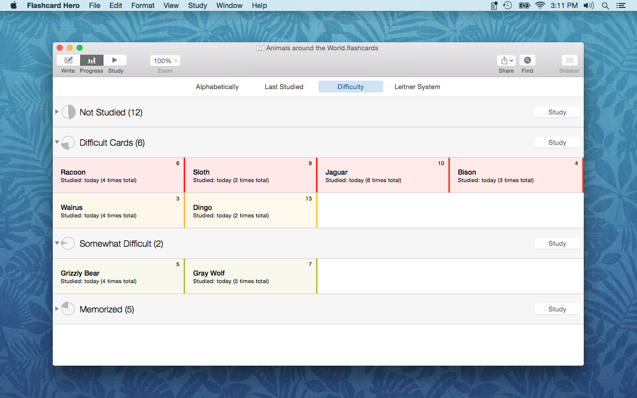 Flashcard Hero for Mac 3.5.0 破解版 学习卡片制作工具