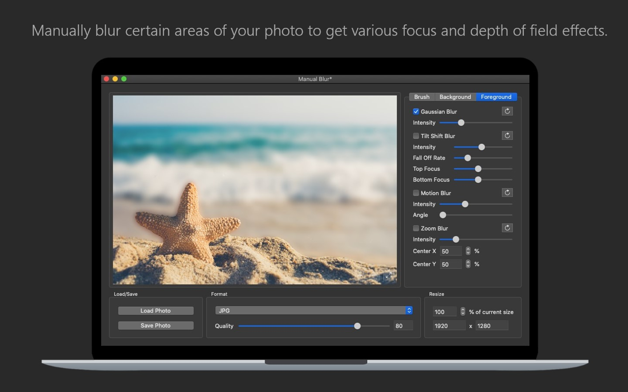 Photo Blur FX - Image Blur for Mac 1.3 破解版 图像模糊工具