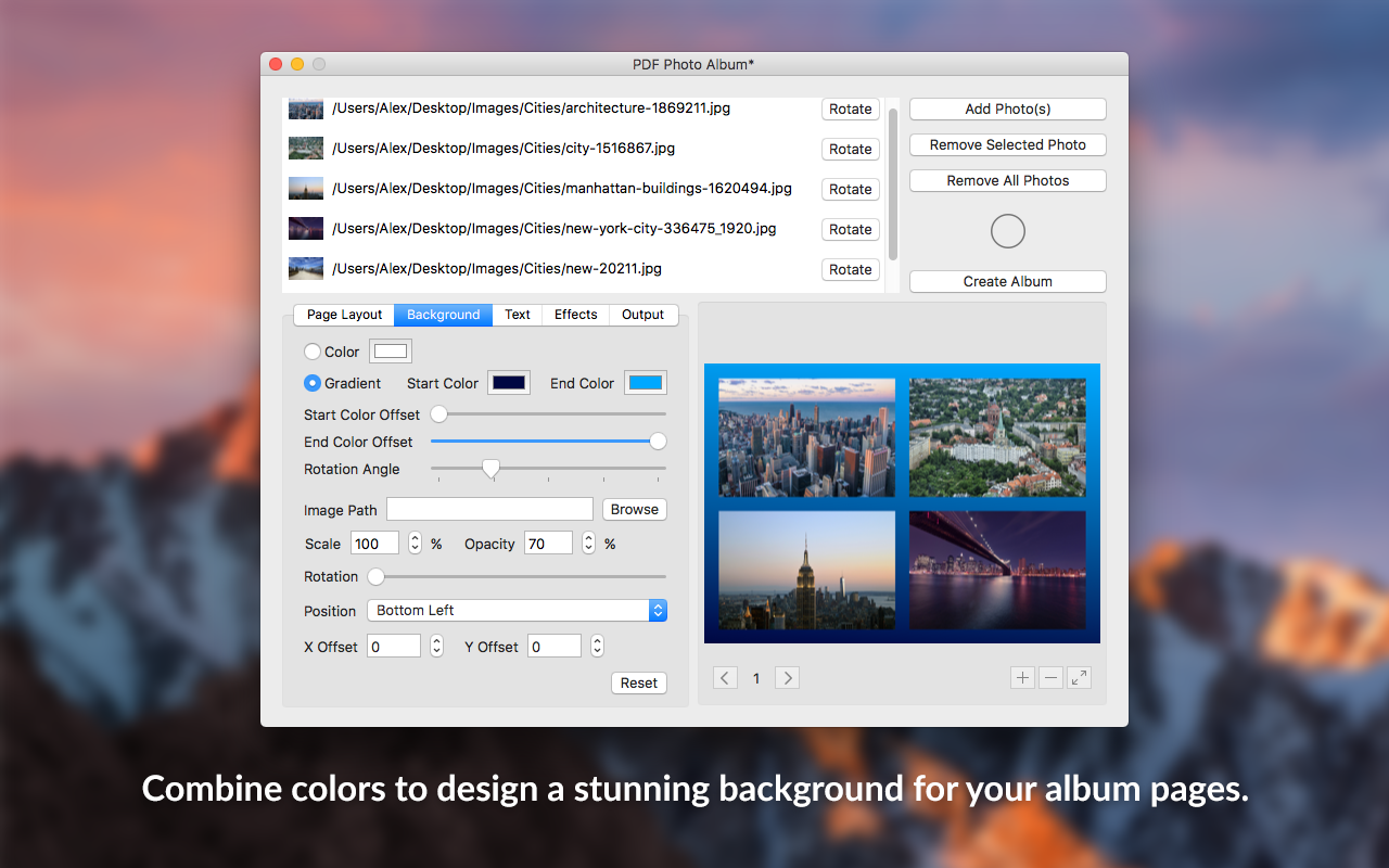 PDF Photo Album for Mac 1.1 破解版 PDF相册制作软件